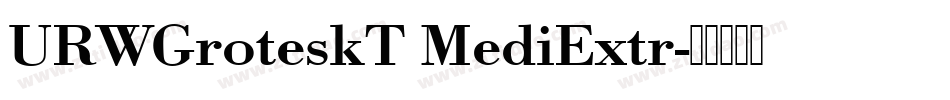 URWGroteskT MediExtr字体转换